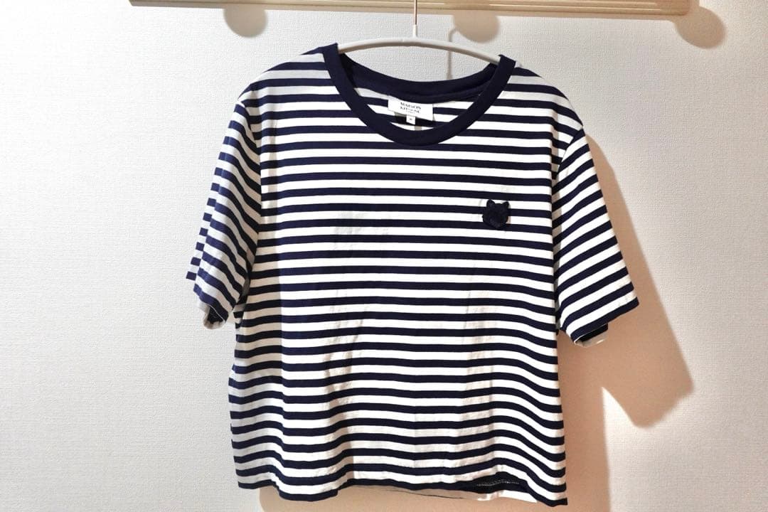 【美品／タグ有】MAISON KITSUNÉ ストライプ Tシャツ M