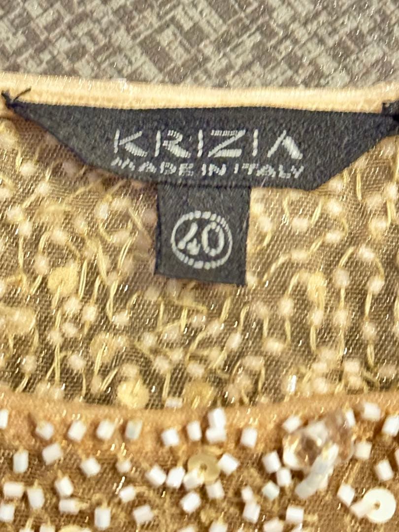 KRIZIA ビーズノースリーブ