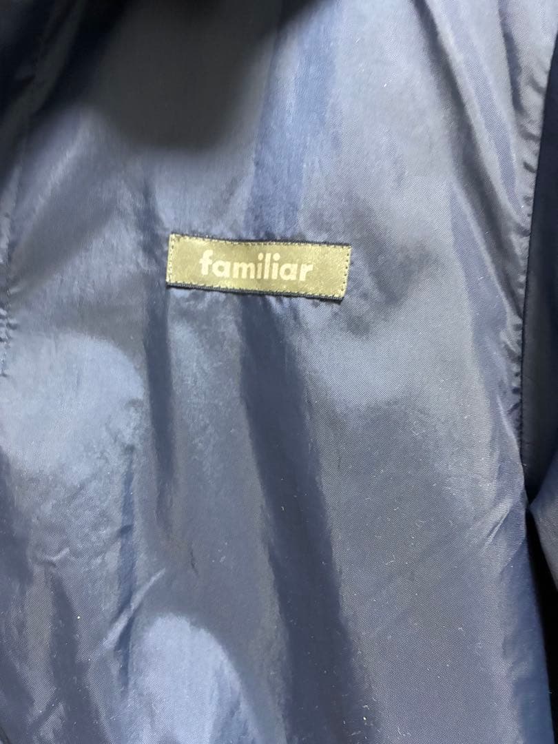 新品！familiar ファミリア　レインコート　ネイビー　150 男女兼用雨具