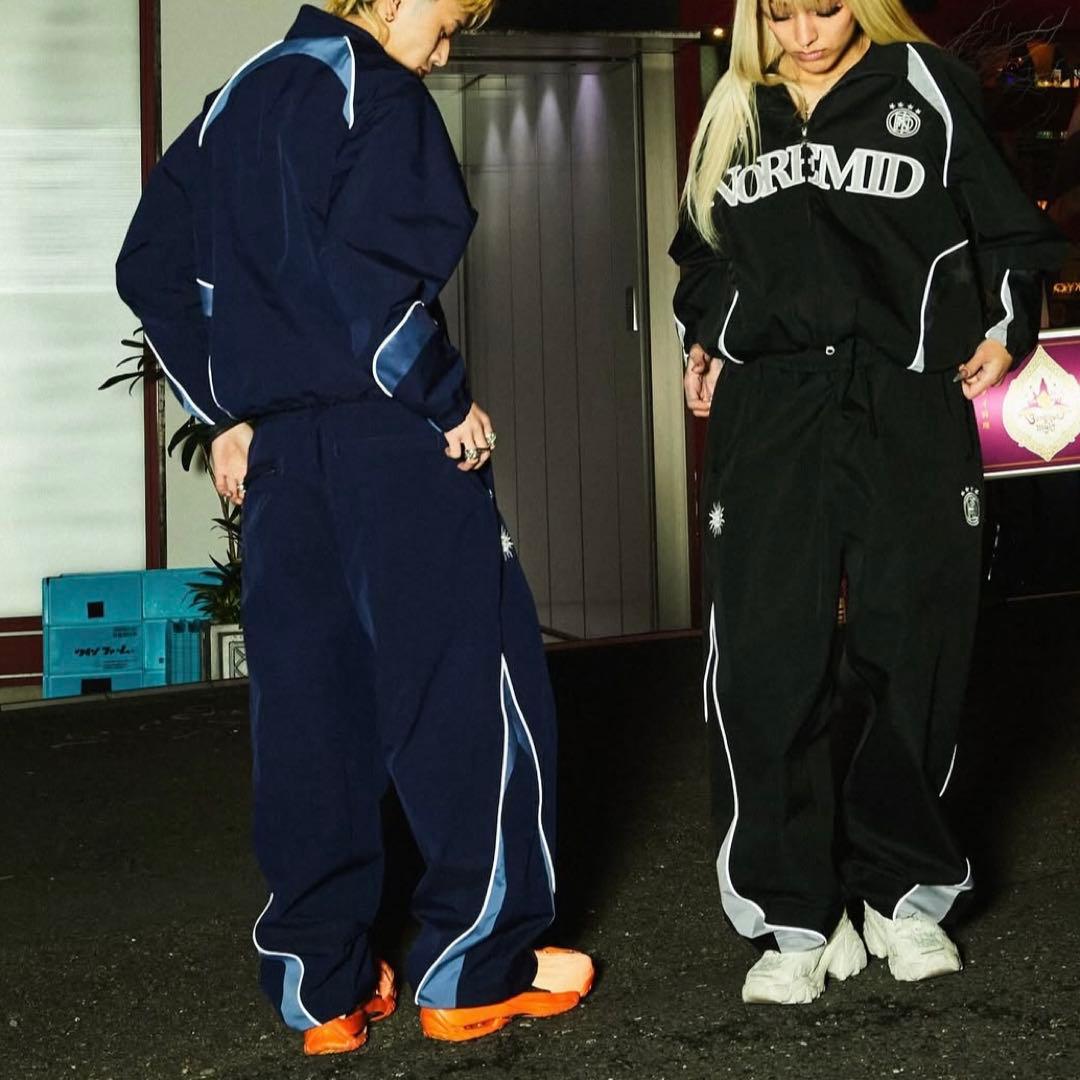 パンツ Noremid REFLECTIVE TRACK PANTS NAVY