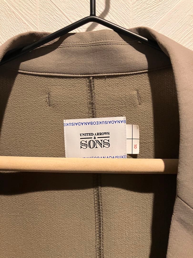 UNITED ARROWS & SONS ベージュ テーラードジャケット