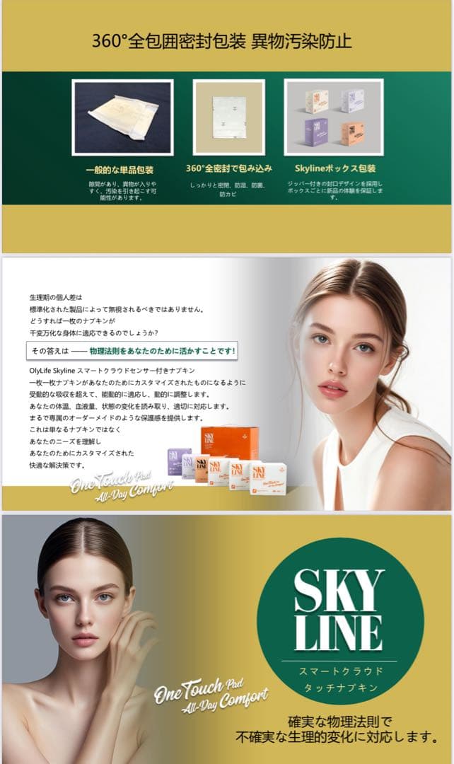 olylife SKY LINE（レギュラーPADS）16枚、2箱セット