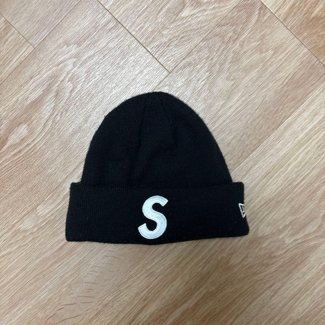 Supreme Sロゴ ニット帽 黒【値下げ可】