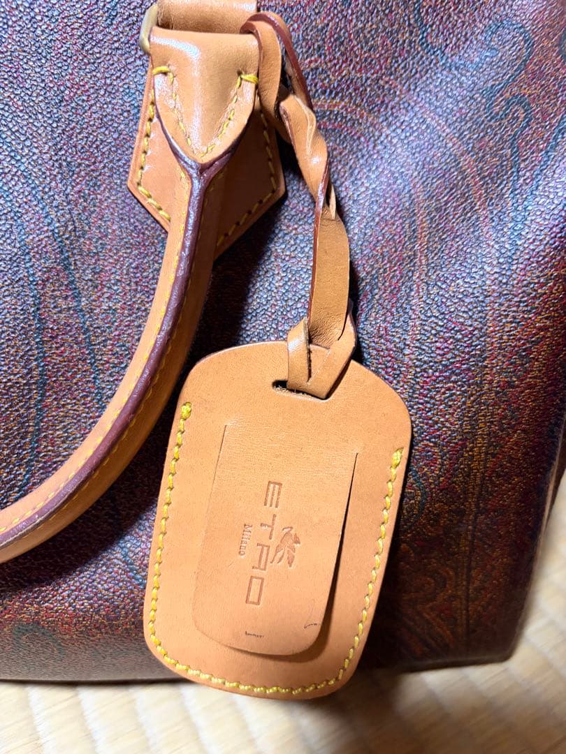 ★美品★ETRO エトロ イタリア製 ペイズリー柄 ボストンミニバッグ