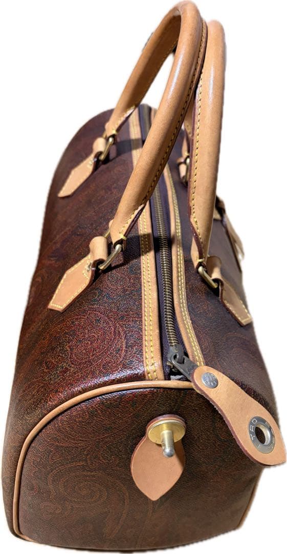 ★美品★ETRO エトロ イタリア製 ペイズリー柄 ボストンミニバッグ