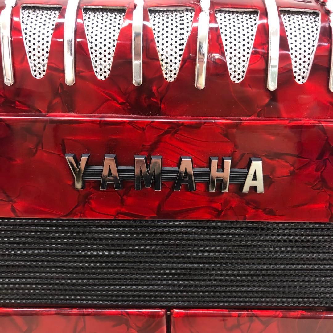 【レア】YAMAHA ヤマハ アコーディオン レッド 34鍵 80ボタン 赤
