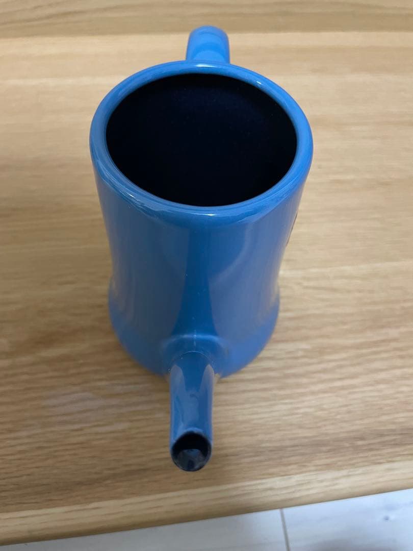 月兎印　 SLIM POT 青色やかん