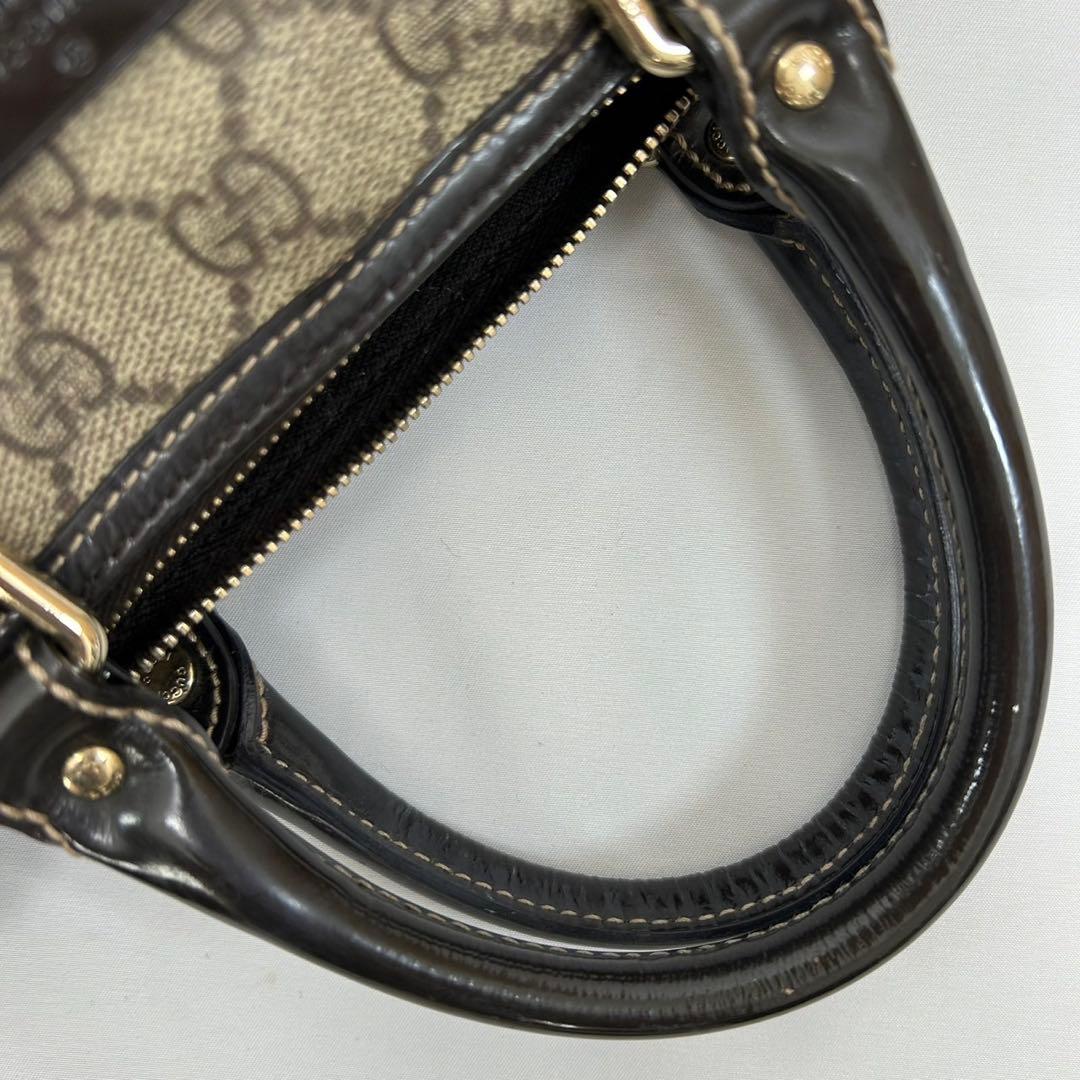 【極美品】グッチ 193604 493075 GGスプリーム ミニボストンバック