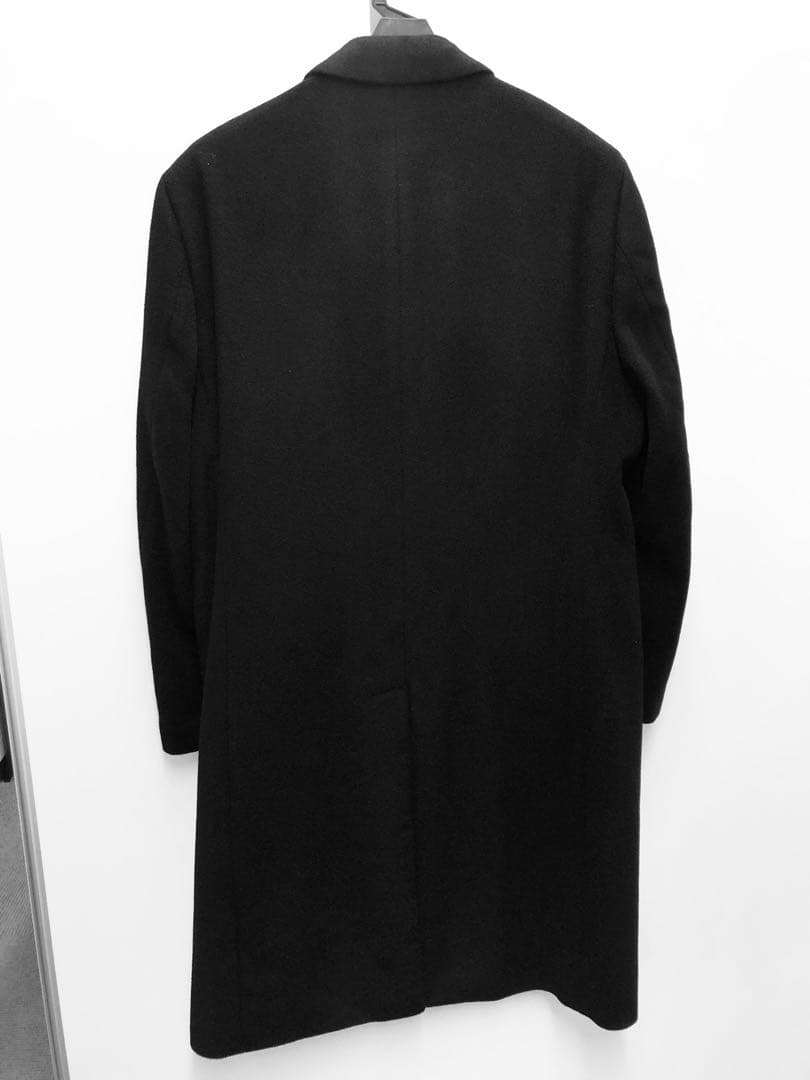 美品 カルバンクライン チェスターコート BLACK サイズ40