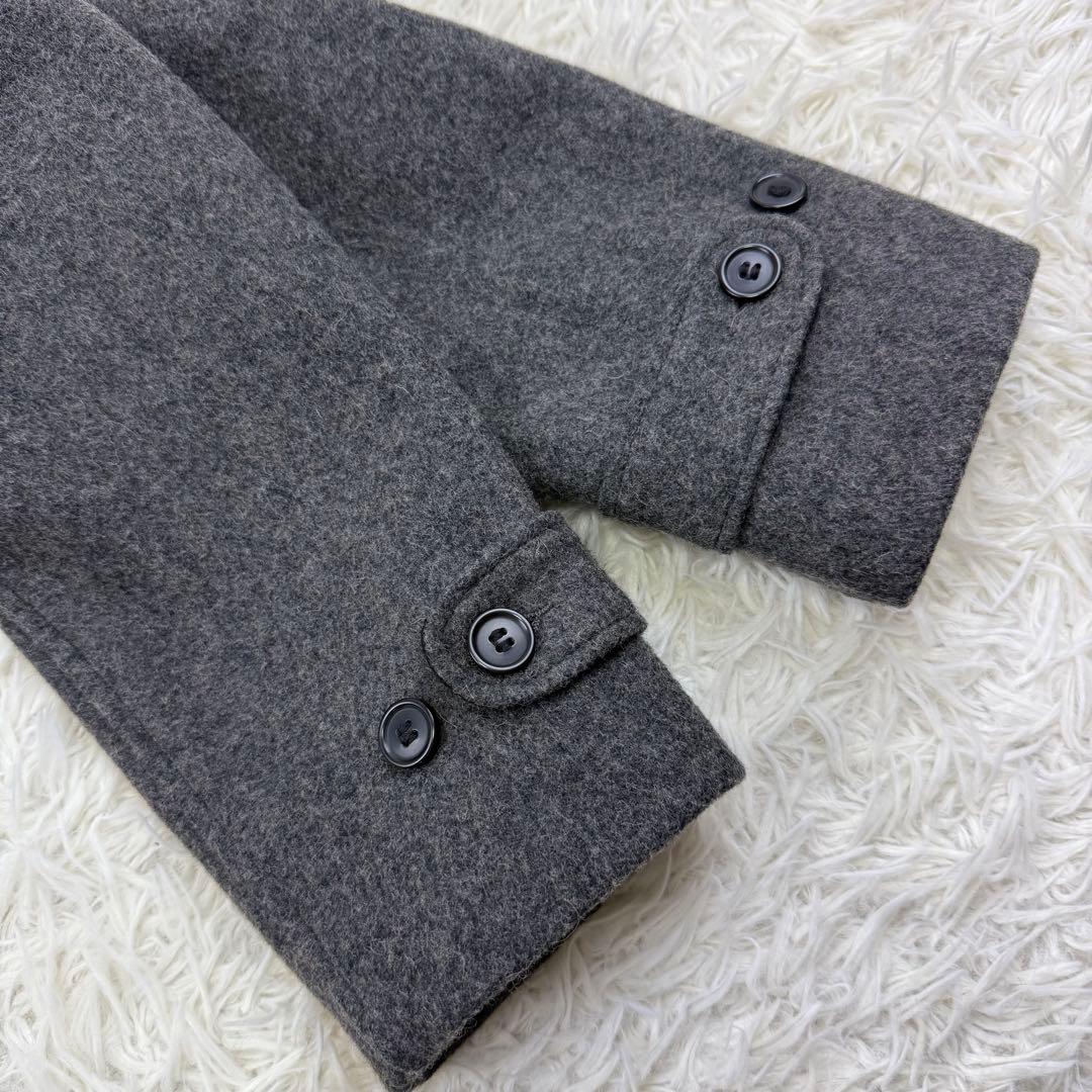 極美品 米国製 XL Schott U.S.711N ダッフルコート ウール 灰