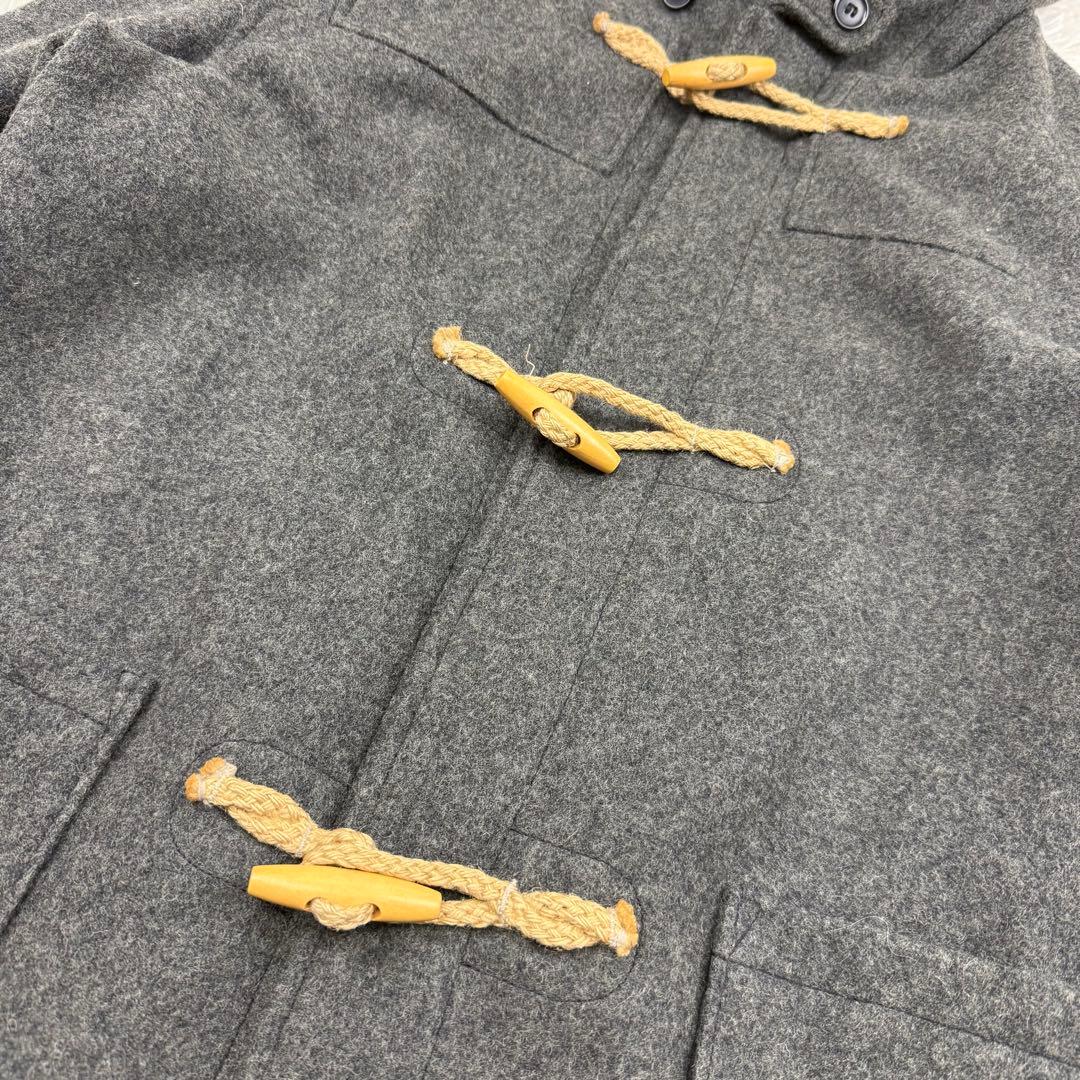 極美品 米国製 XL Schott U.S.711N ダッフルコート ウール 灰