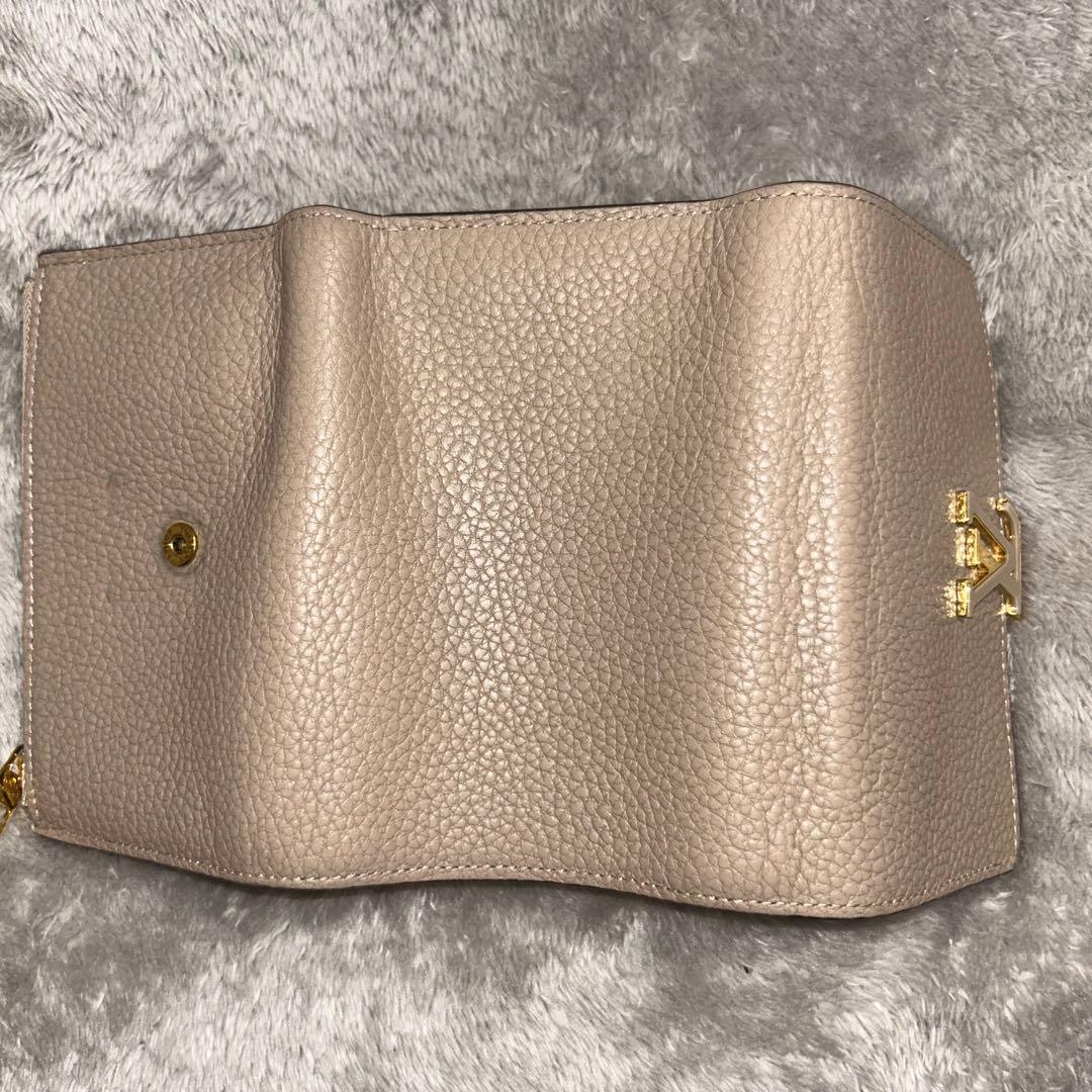 Louis Vuitton ルイヴィトン ベージュ 三つ折り財布