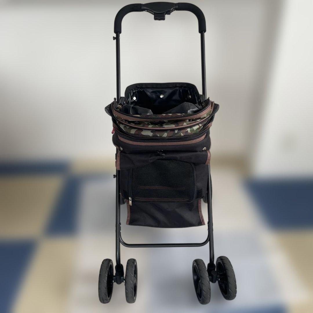 ペットキャリーカート 収納ポケット付き 小型犬 中型犬 猫 犬 カート 軽量