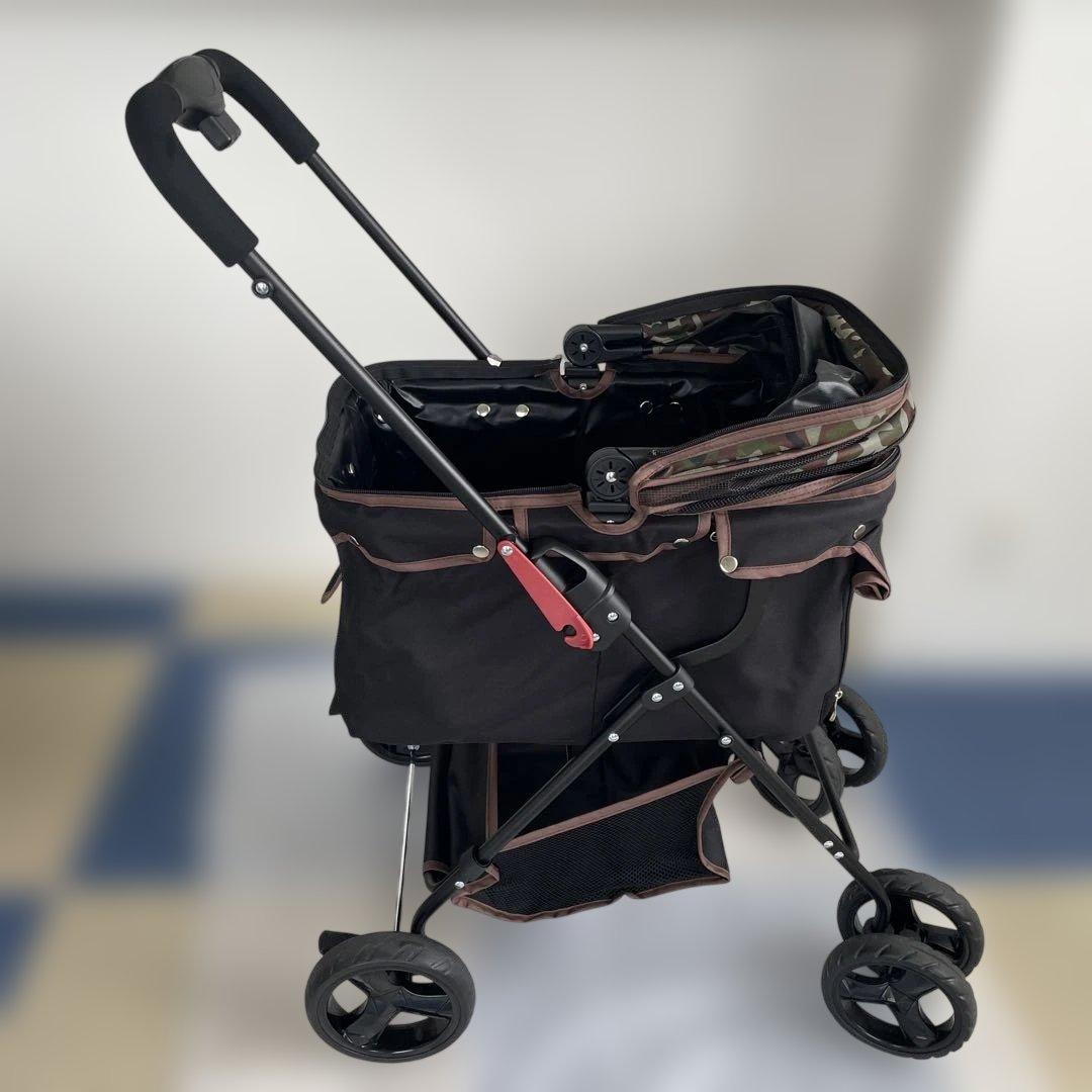 ペットキャリーカート 収納ポケット付き 小型犬 中型犬 猫 犬 カート 軽量