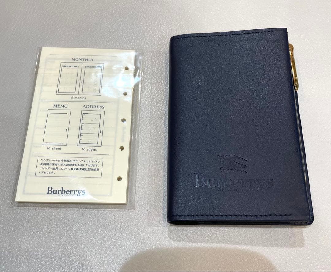 バーバリー　BURBERRY メモ帳　ボールペン