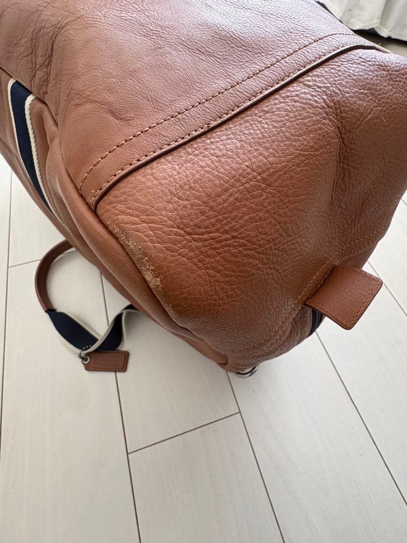COACH コーチ ヘリテージ ダッフル ボストンバッグ レザー ブラウン