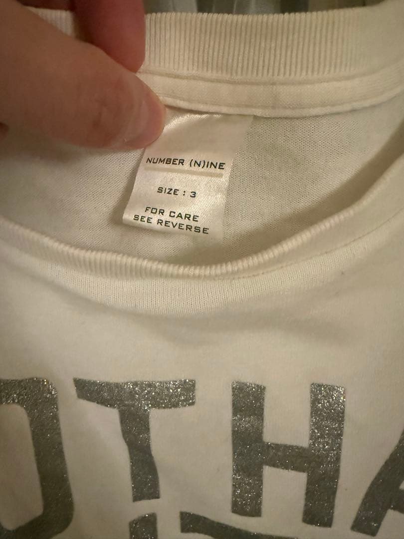 Number (N)ine ナンバーナイン　モダン期ゴッサムTシャツ白3