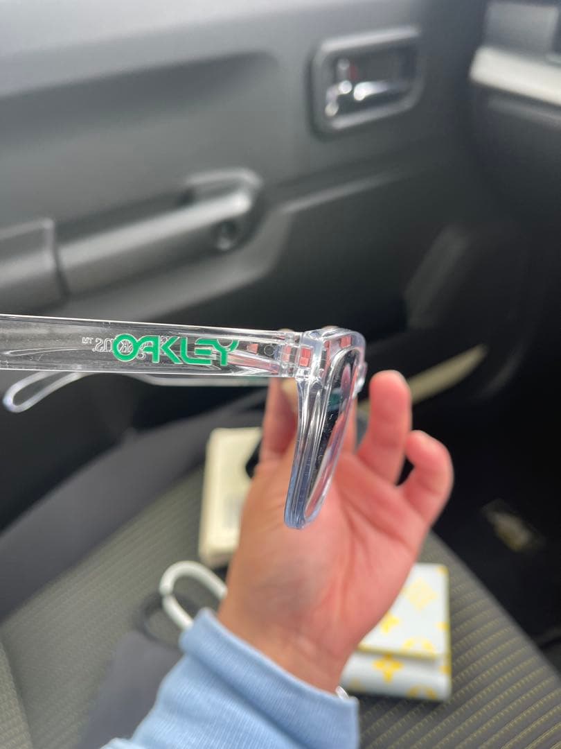 oakley サングラス　スケルトン　ブルーライト　ビーチ仕様