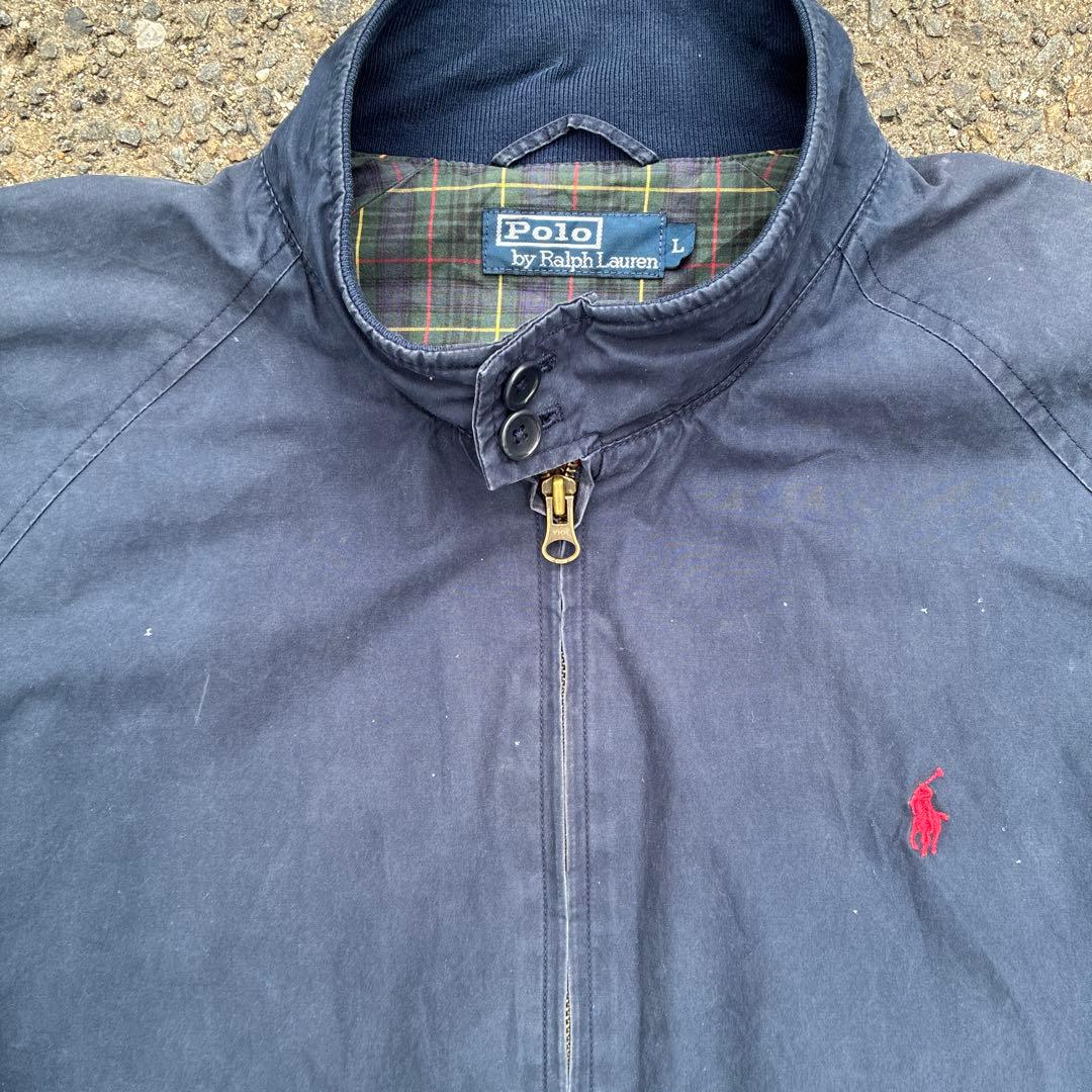 Polo Ralph Lauren スウィングトップ L ネイビー　美品 リブ付
