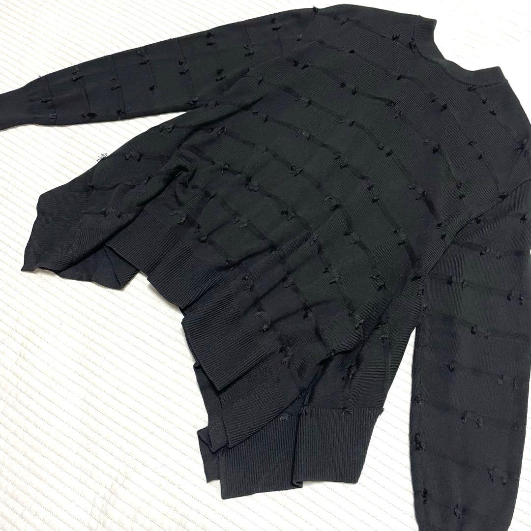 sono ムショワール2WAYニットカーディガン　パールボタン　プチリボン　上品