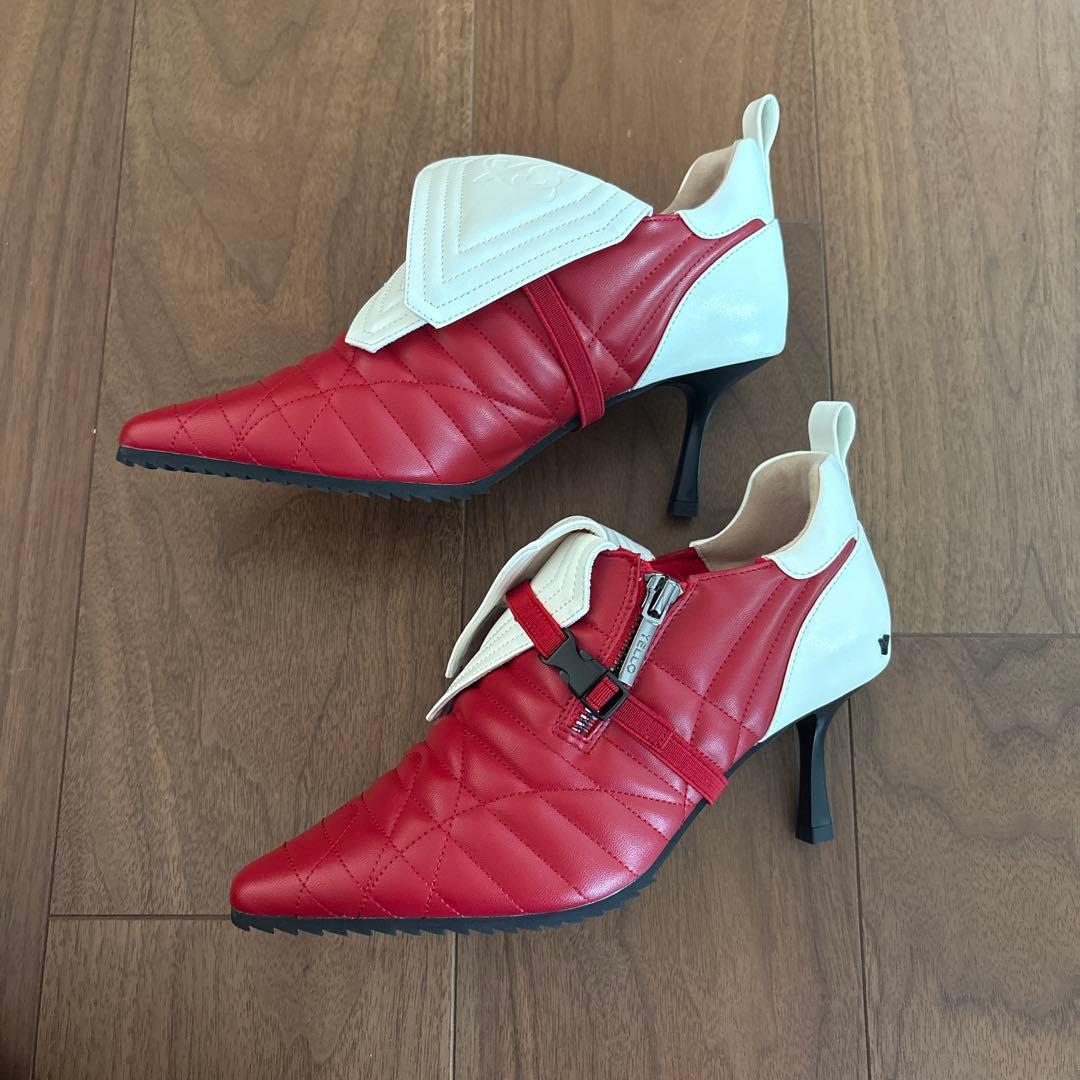 靴 RinoBLANC SHORT BOOTS & NUTMEG HEELS
