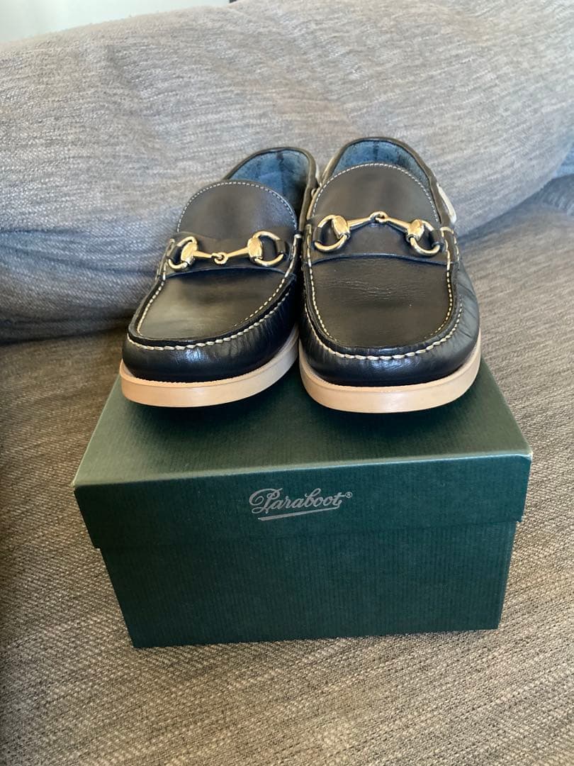 Paraboot ネイビーモカシン24センチ