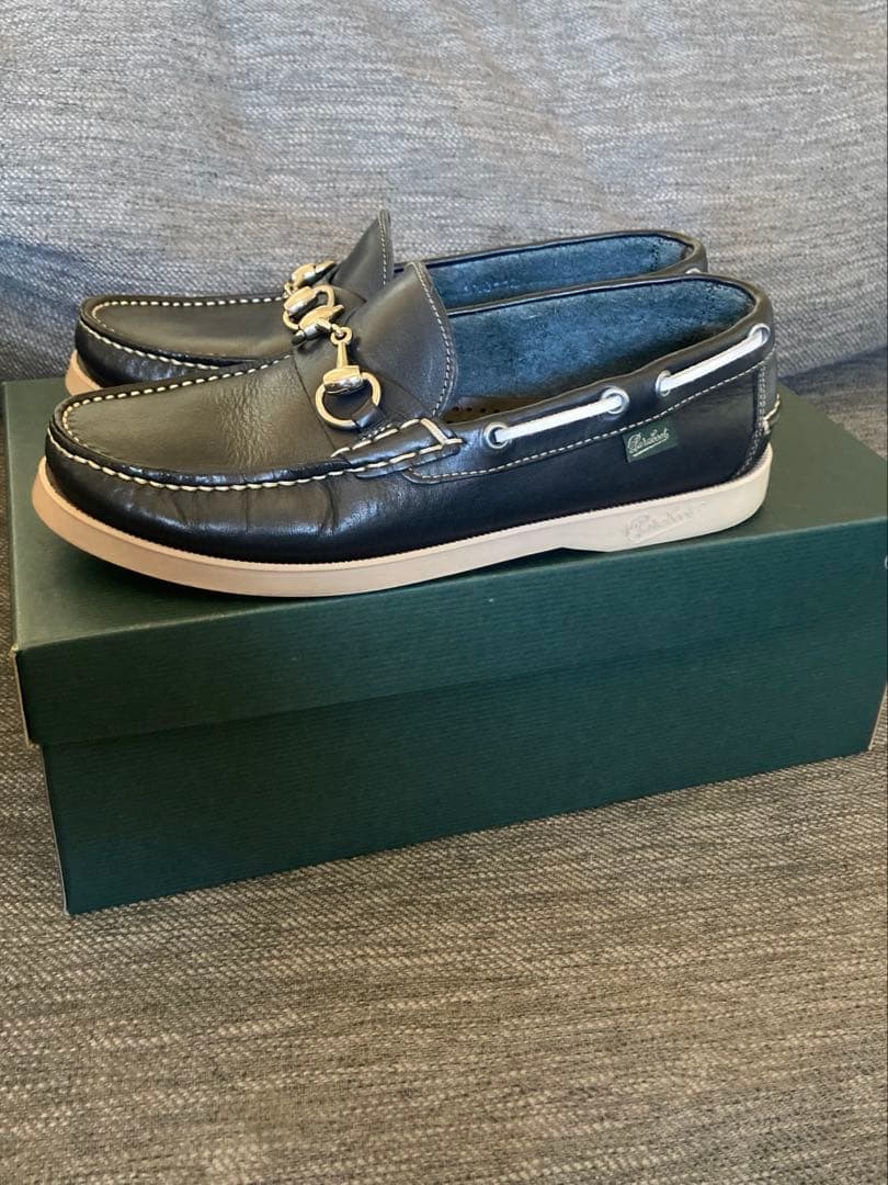 Paraboot ネイビーモカシン24センチ