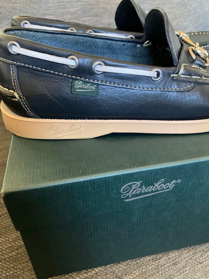Paraboot ネイビーモカシン24センチ