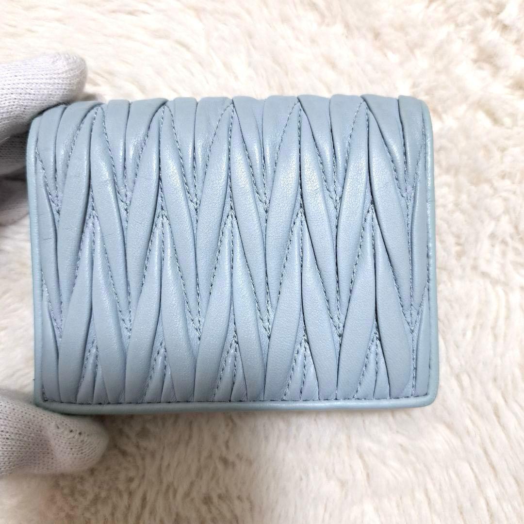 ✨美品　付属品完備✨ミュウミュウ　二つ折り　マテラッセ　クリスタル　ビジュー