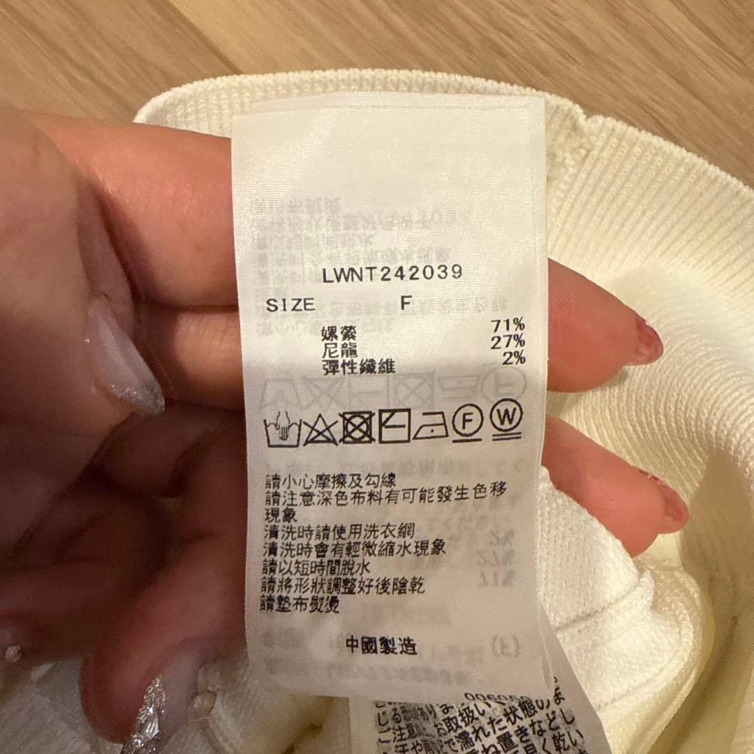 LILYBROWN 半袖ポロシャツ M ホワイト