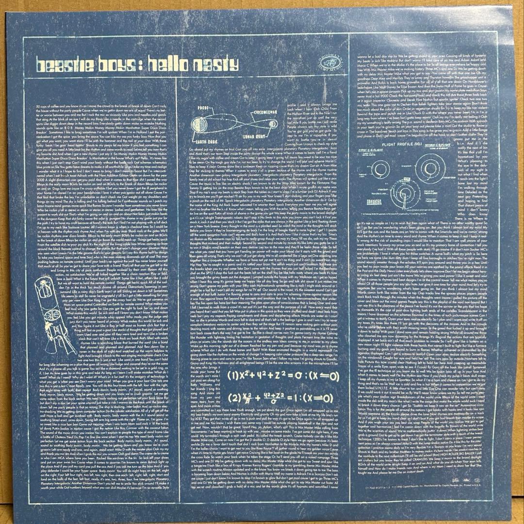 【美品USオリジナル】Beastie Boys Hello Nasty 2LP