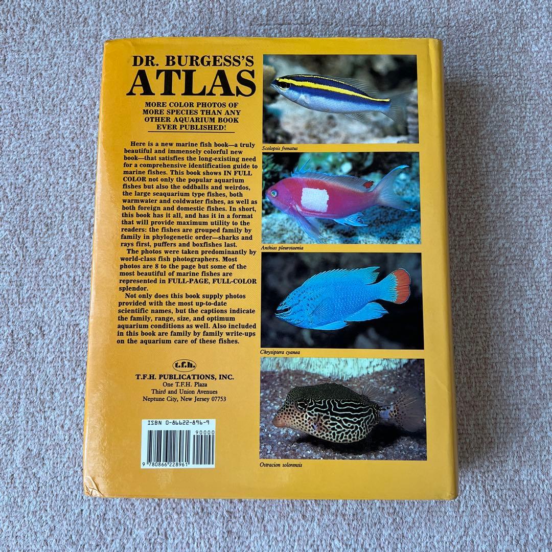 洋書　Dr. Burgess's Atlas of 海水魚　大型本