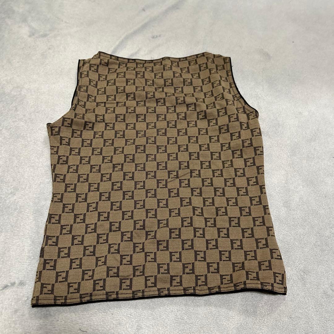 Fendi ロゴパターン タンクトップ