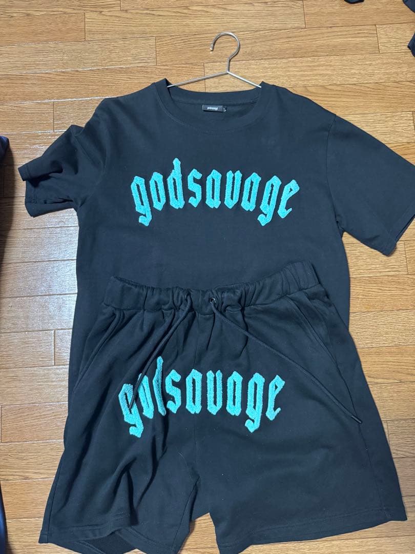 godsavage ブラックセット セットアップ 黒
