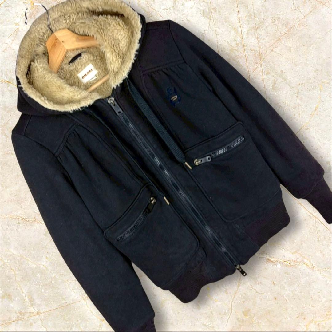 DIESEL ディーゼル フード付き ジャンバー パーカー S