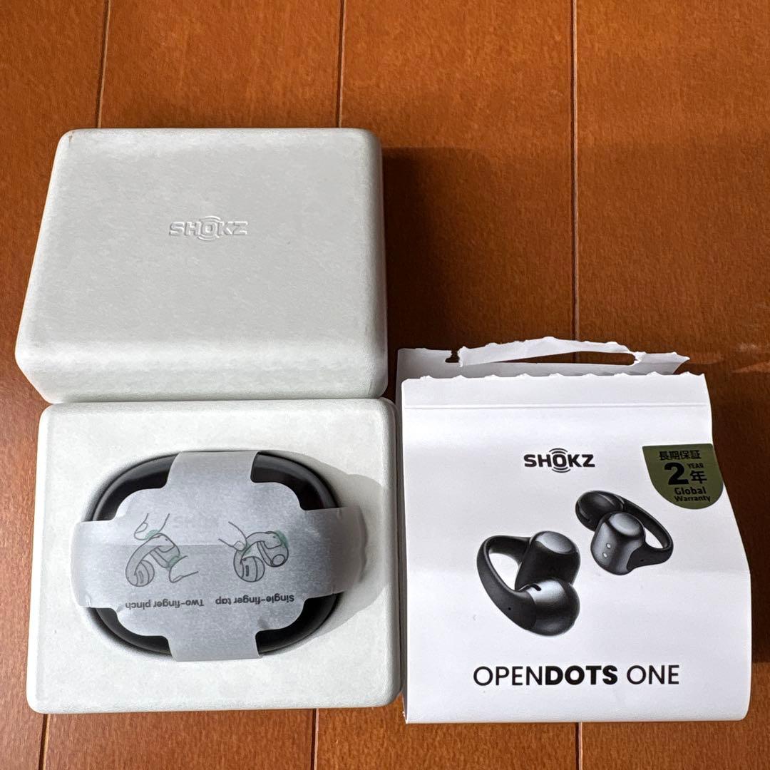 SHOKZ OPENDOTS ONE ブラック ワイヤレスイヤホン