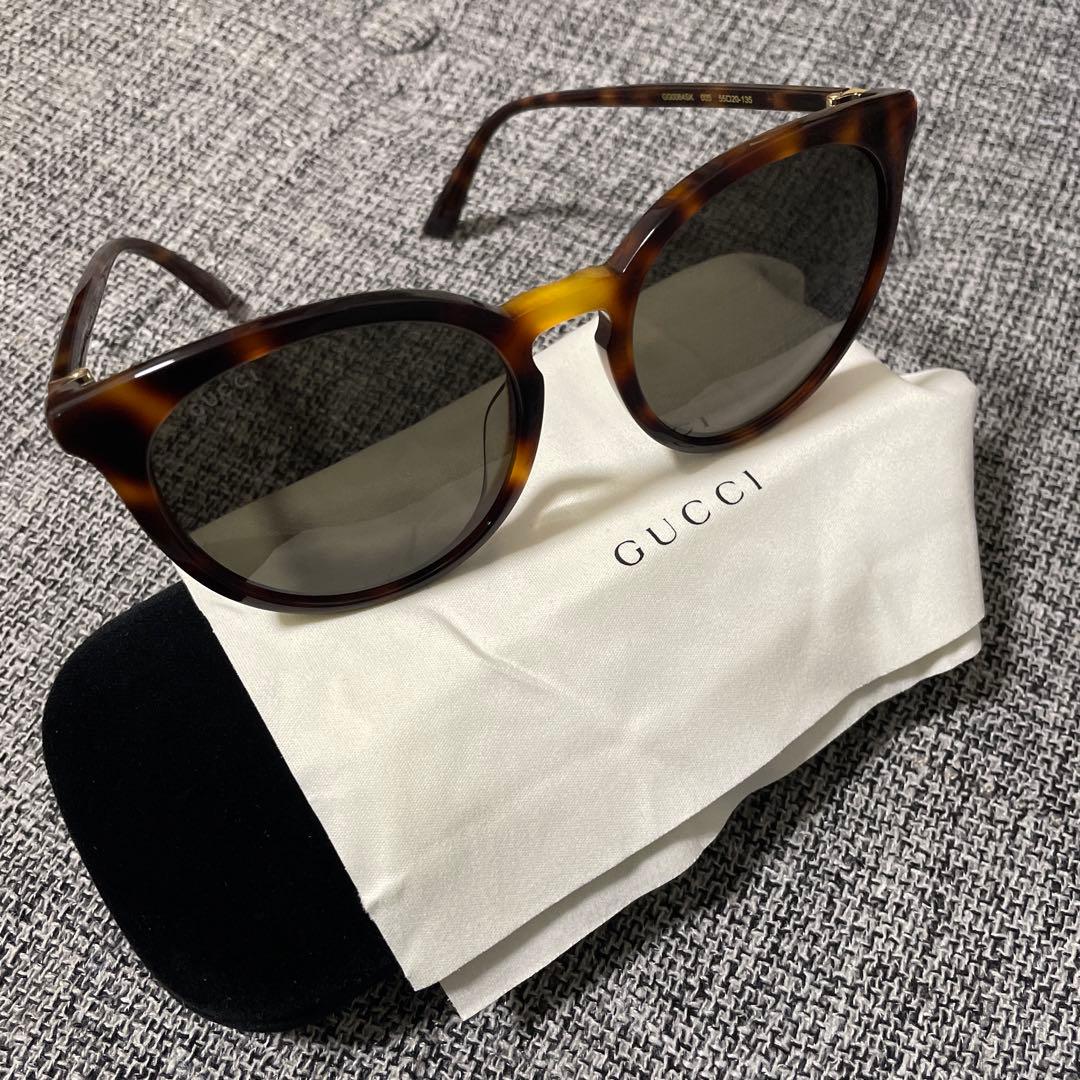GUCCI サングラス アジアンモデルべっ甲柄 GG0064SK ブラウン