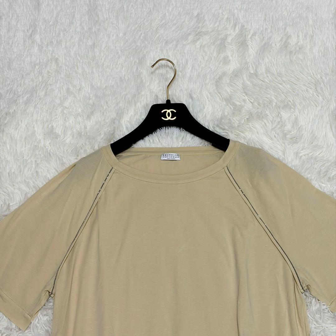 美品 ブルネロクチネリ モニーレ コットンストレッチ Tシャツ L イタリア