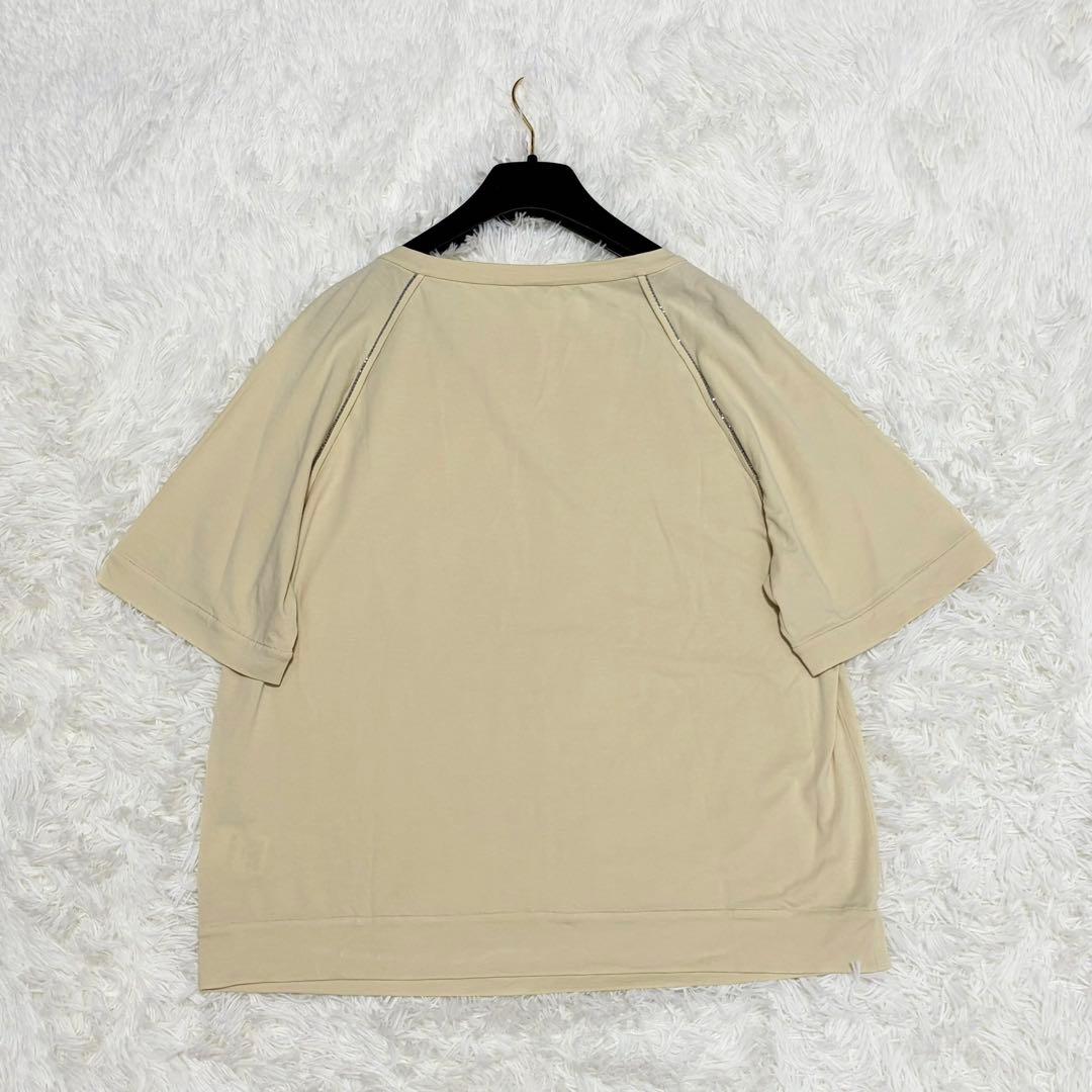 美品 ブルネロクチネリ モニーレ コットンストレッチ Tシャツ L イタリア