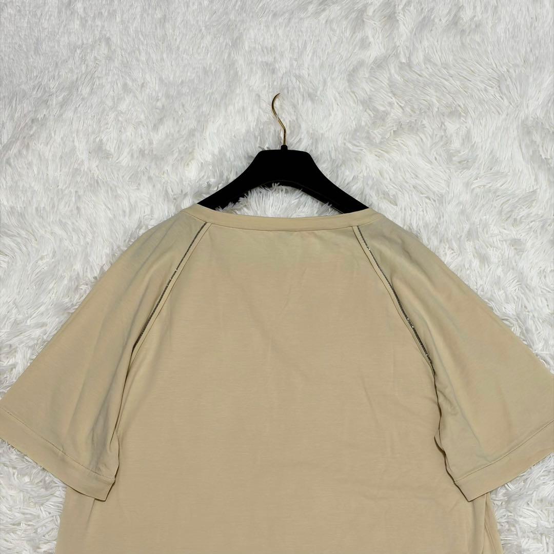 美品 ブルネロクチネリ モニーレ コットンストレッチ Tシャツ L イタリア