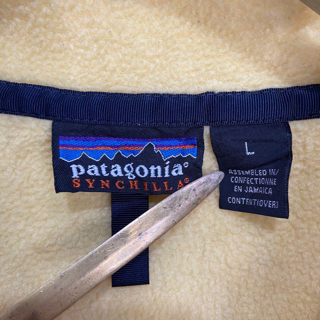 ttks☆90s☆patagonia☆シンチラスナップT☆イエロー☆L☆