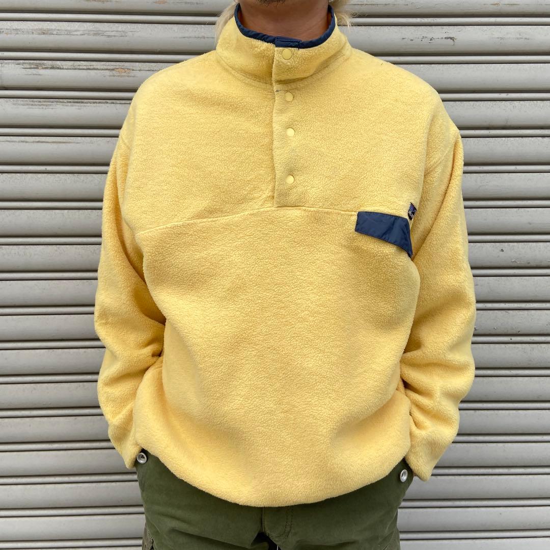 ttks☆90s☆patagonia☆シンチラスナップT☆イエロー☆L☆