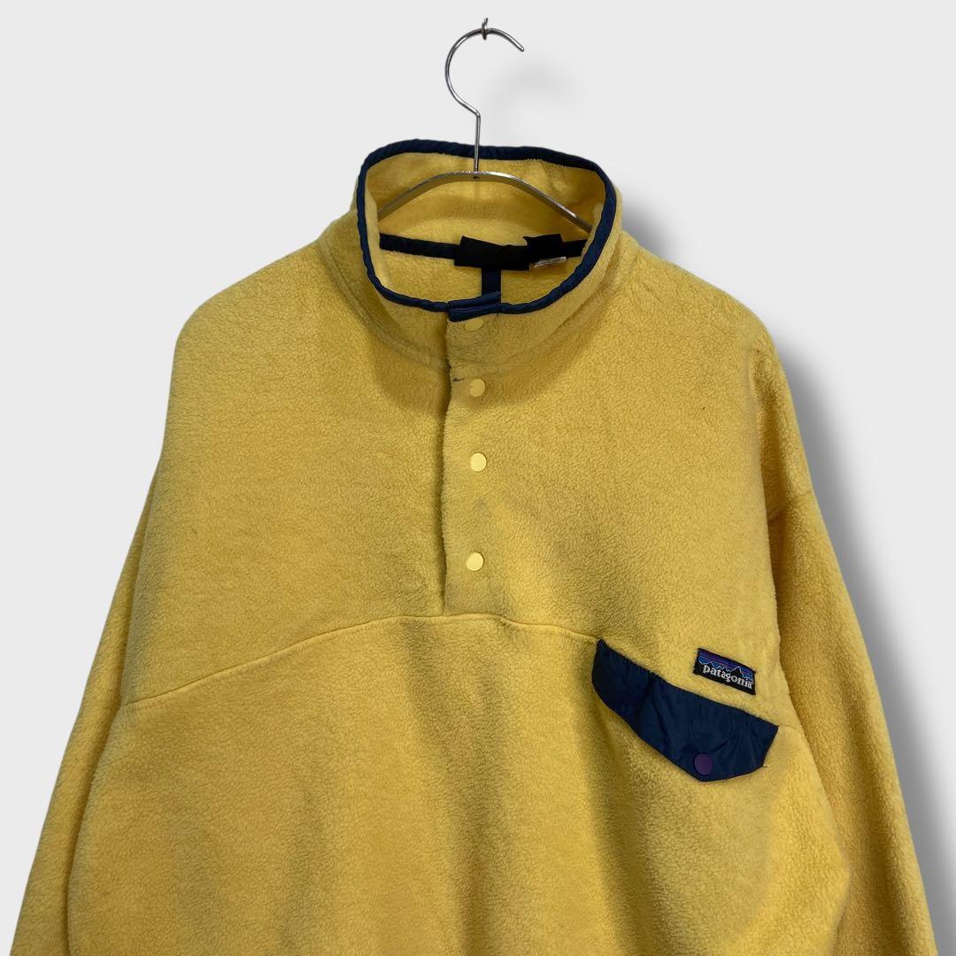 ttks☆90s☆patagonia☆シンチラスナップT☆イエロー☆L☆