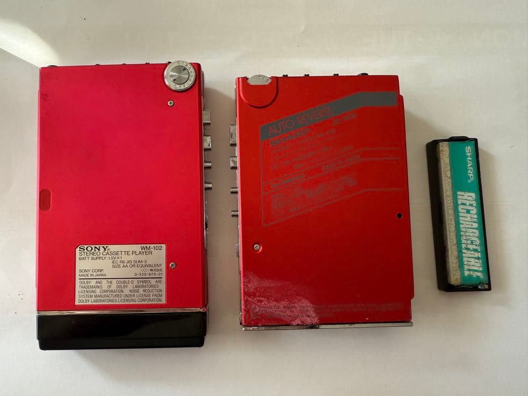 【ジャンク品】SONY ウォークマン & SHARP カセットプレーヤー