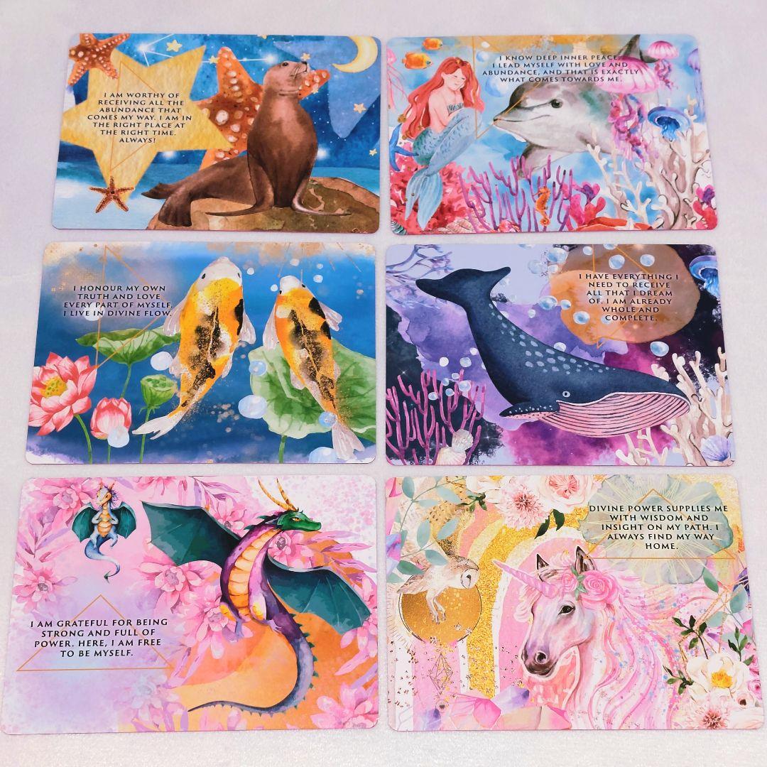 新品 ピンクエッジ♡アニマルオーラ錬金術 オラクルカード 全47枚 訳あり