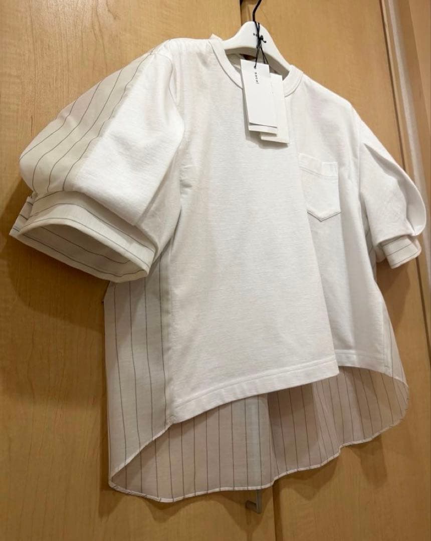 “2025年” 《紙タグ 新品》 ★sacai サカイ★ボリューム ストライプ