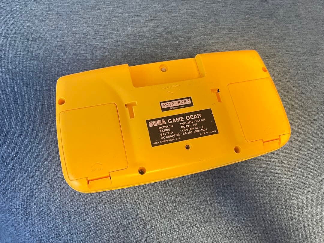 SEGA ゲームギア 本体のみ 2台セット 動作未確認 ジャンク イエロー