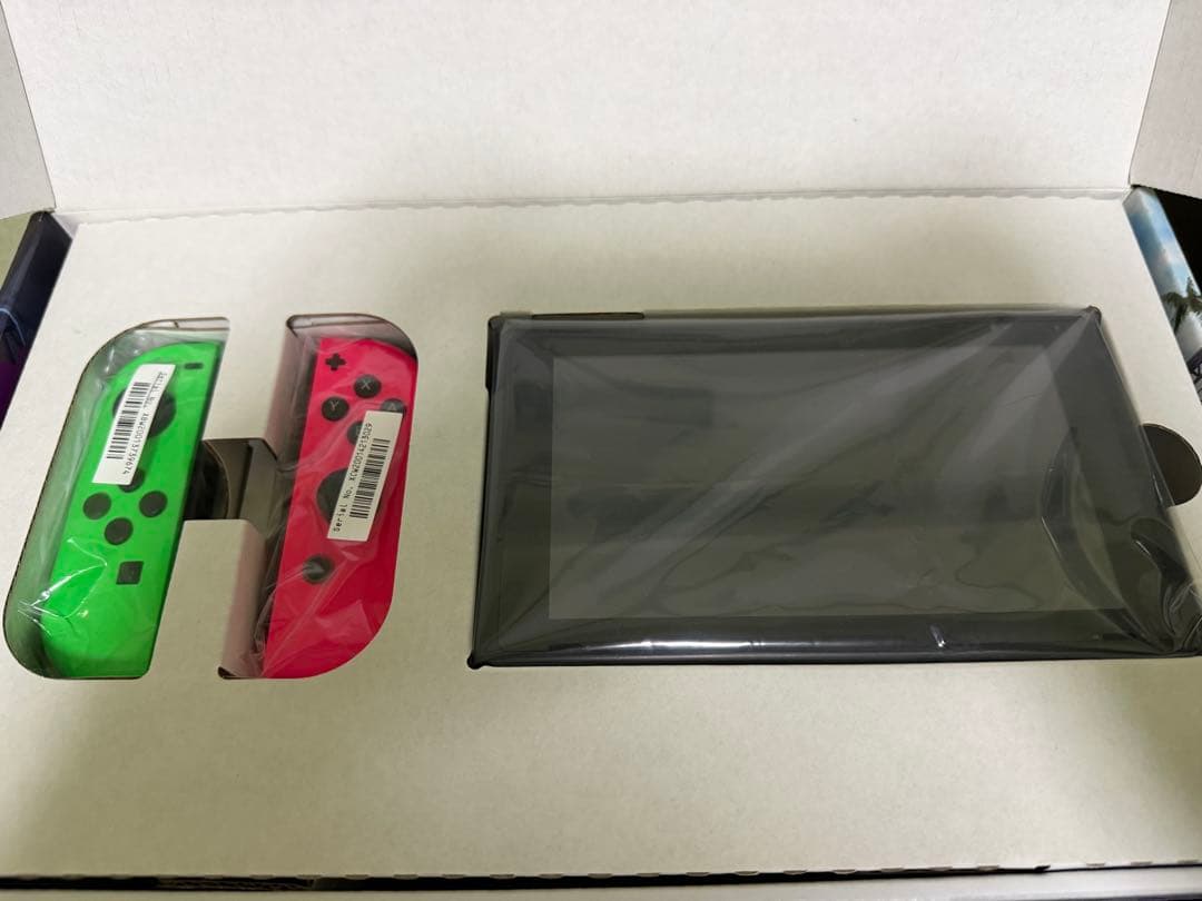 Switch 旧型 スプラ2エディション 左Joy-Con膨張ジャンク
