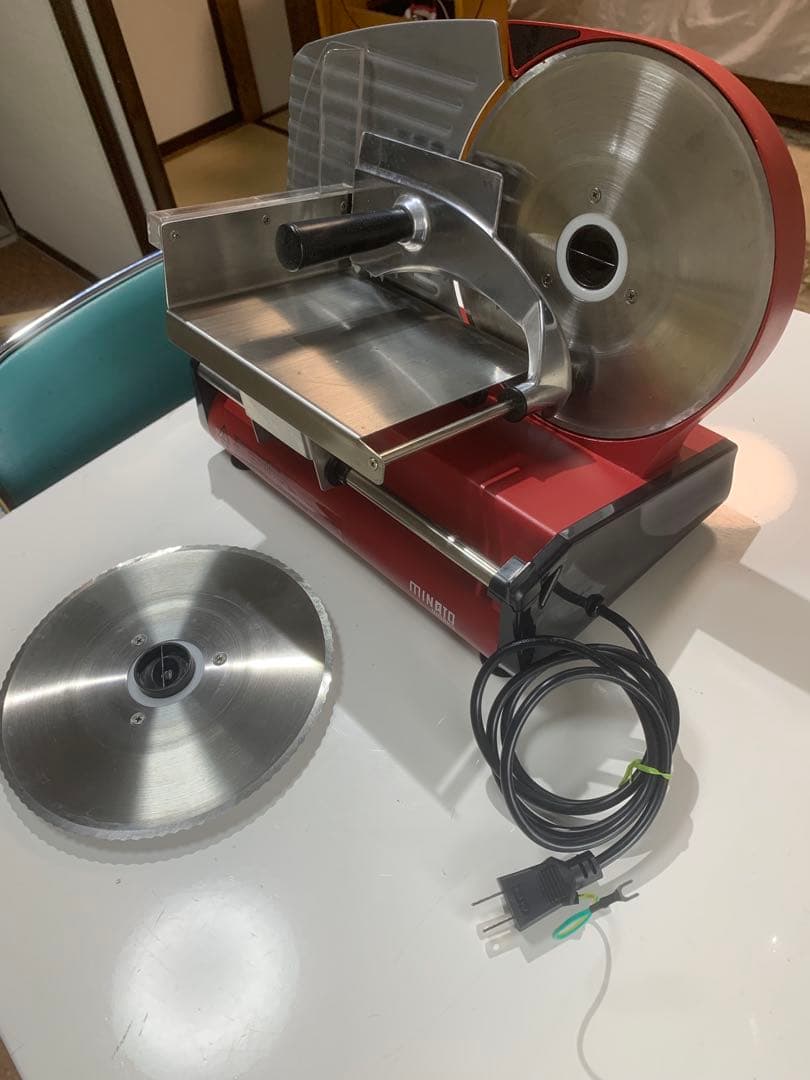 ミナトワークス　家庭用ミートスライサー HMS-220 中古
