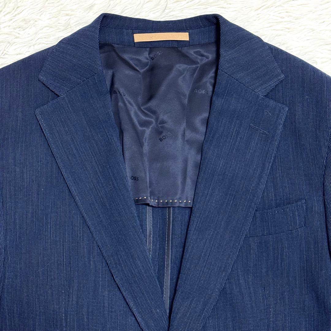 【現行 大谷翔平✨】HUGO BOSS テーラードジャケット IT44 紺 仕事